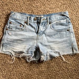 Free People denim shorts